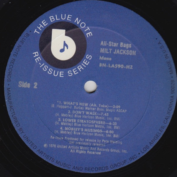 Milt Jackson - All-Star Bags - 1976