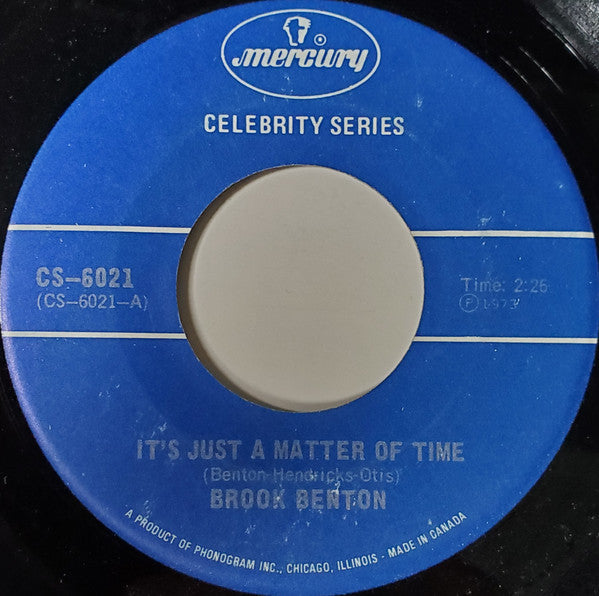 Brook Benton - It's Just A Matter Of Time / Endlessly