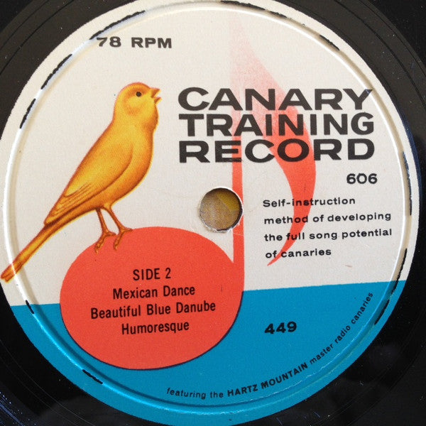 Hartz Mountain Master Canaries - Canary Training Record -