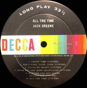 Jack Greene - All The Time - 1967