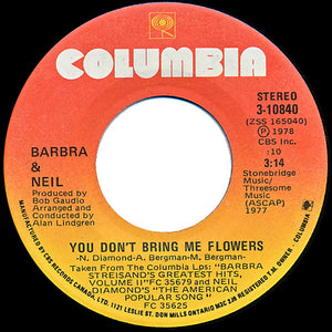 Barbra Streisand & Neil Diamond - You Don't Bring Me Flowers - 1978