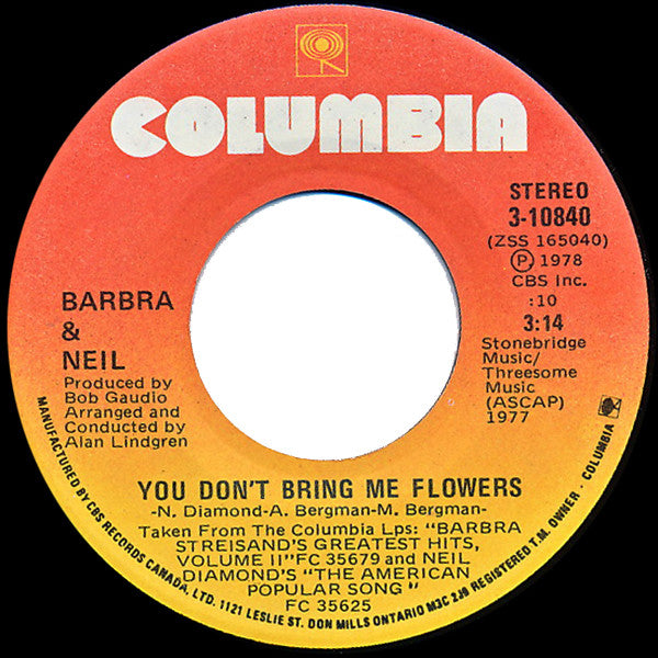 Barbra Streisand & Neil Diamond - You Don't Bring Me Flowers - 1978