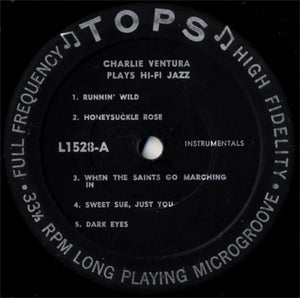 Charlie Ventura - Plays Hi-Fi Jazz Vinyl Record