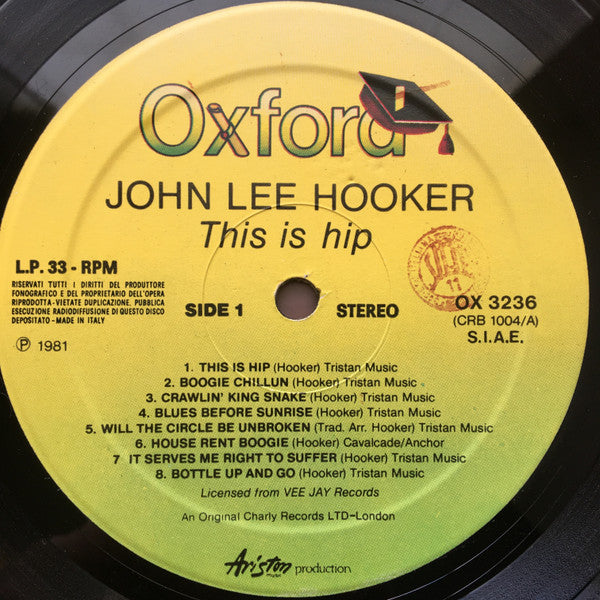 John Lee Hooker - This Is Hip - 1981