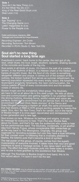 Boobie Knight & The Soulciety - Soul Ain't No New Thing -