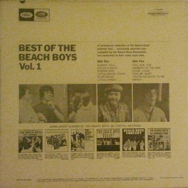The Beach Boys - Best Of The Beach Boys - Vol. 1