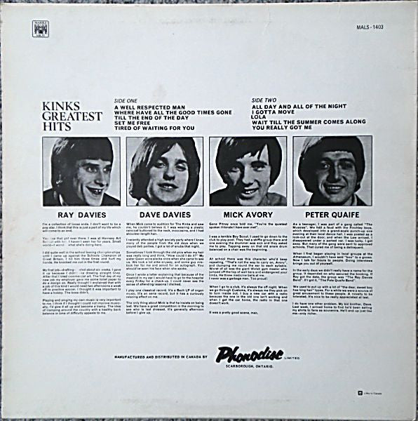 Kinks, The - Kinks Greatest Hits -