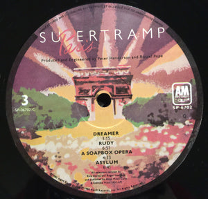 Supertramp - Paris Vinyl Record