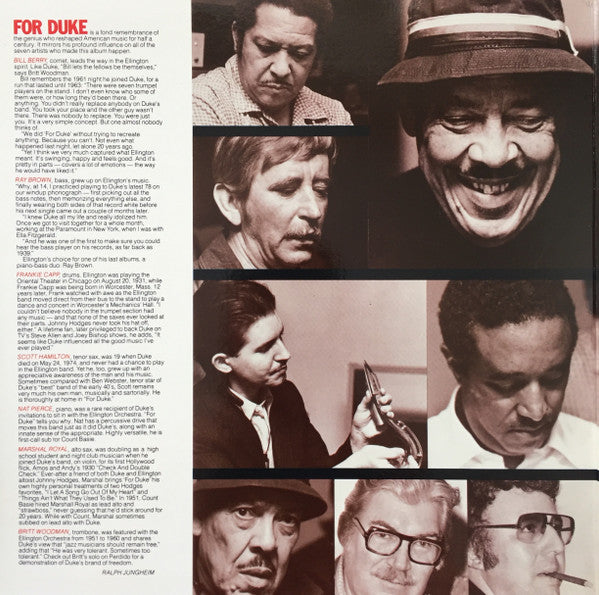 Bill Berry And His Ellington Allstars - For Duke - 1978