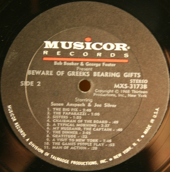 Bob Booker And  George Foster - Beware Of Greeks Bearing Gifts - 1968