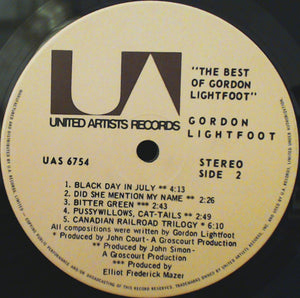 Gordon Lightfoot - The Best Of Gordon Lightfoot -