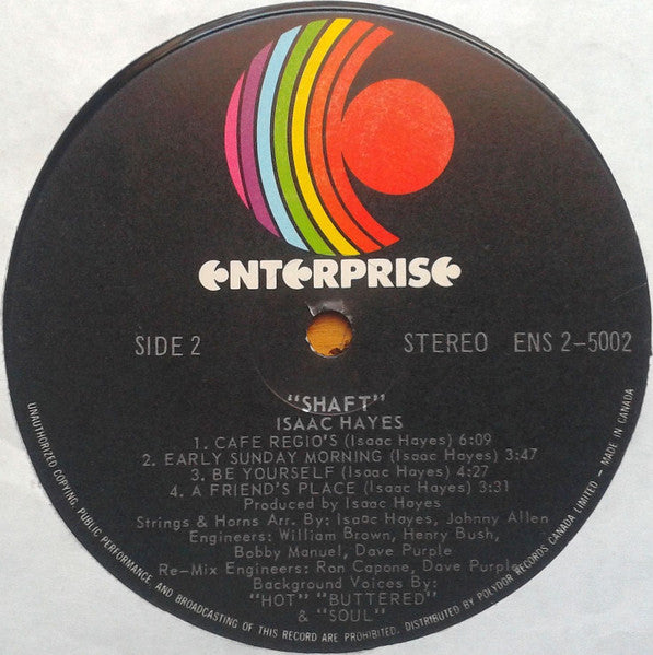 Isaac Hayes - Shaft Vinyl Record