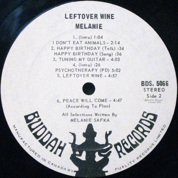 Melanie - Leftover Wine - 1970