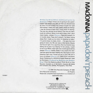 Madonna - Papa Don't Preach - 1986