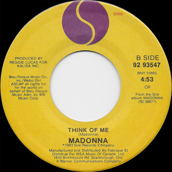 Madonna - Borderline - 1984