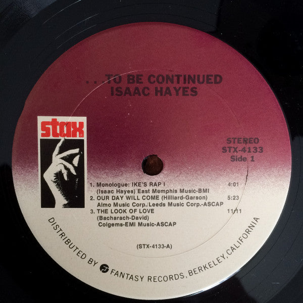 Isaac Hayes - ...To Be Continued Vinyl Record