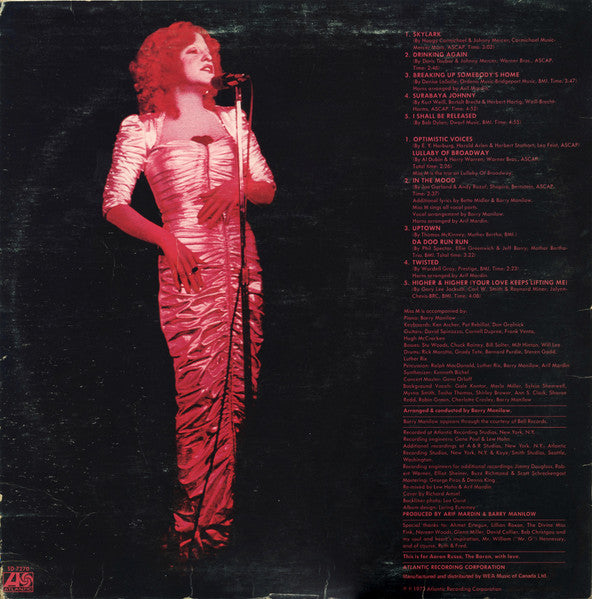 Bette Midler - Bette Midler - 1973