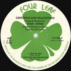 Thad Jones - Greetings And Salutations