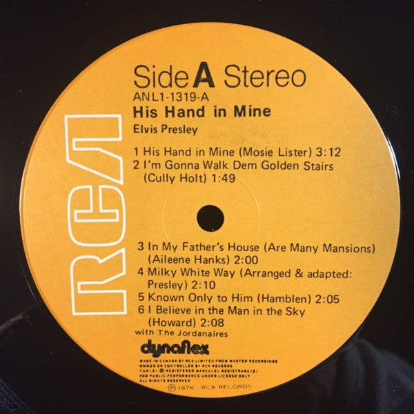 Elvis Presley - His Hand In Mine