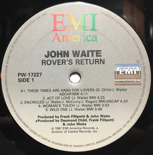 John Waite - Rover's Return - 1987