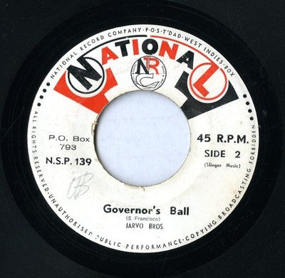 Jarvo Bros. - No Money No Love / The Governor's Ball - 1967