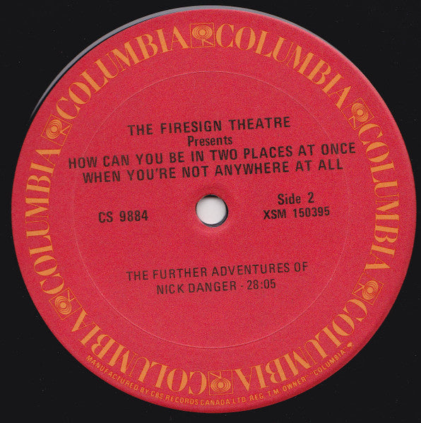 Firesign Theatre, The - How Can You Be In Two Places At Once When You're Not Anywhere At All -