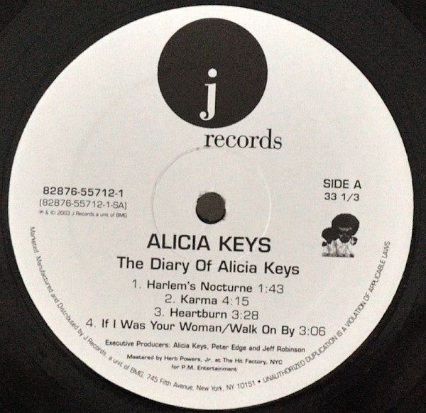 Alicia Keys - The Diary Of Alicia Keys Vinyl Record