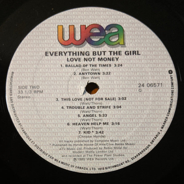 Everything But The Girl - Love Not Money - 1985