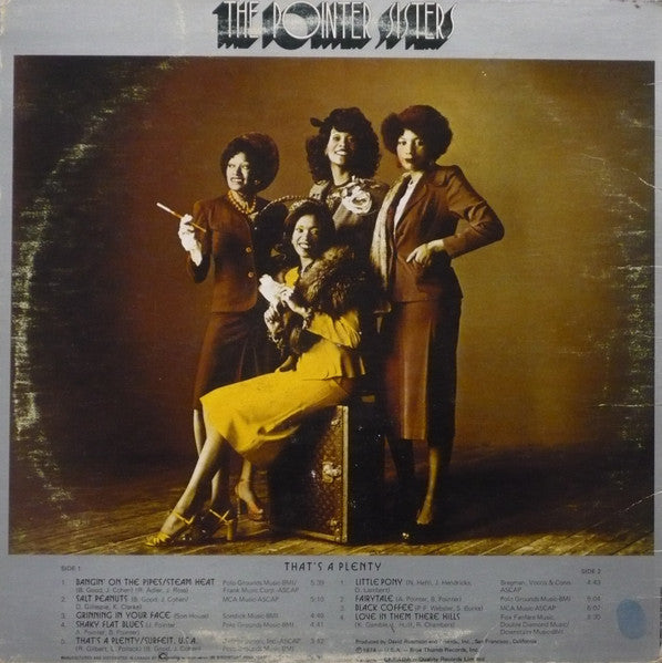 Pointer Sisters - That's A Plenty - 1974