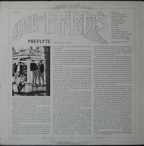 The Byrds - Preflyte Vinyl Record