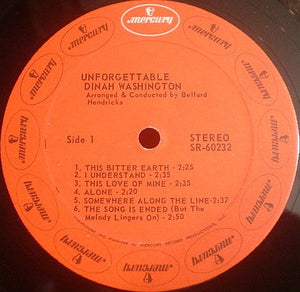 Dinah Washington - Unforgettable - 1970