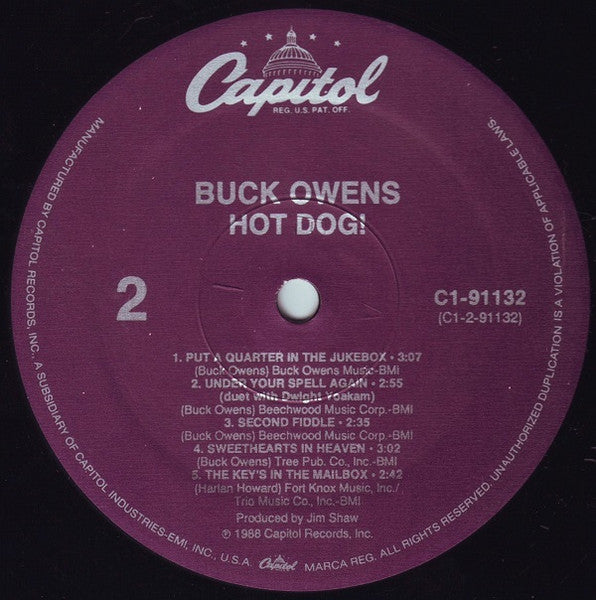 Buck Owens - Hot Dog! Vinyl Record