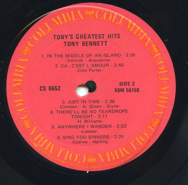 Tony Bennett - Tony's Greatest Hits -
