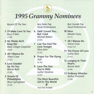 Various - 1995 Grammy Nominees (CD) - 1995