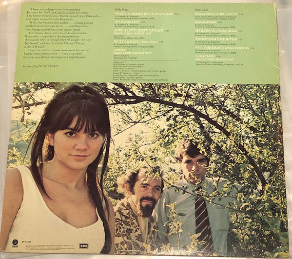 Stone Poneys, The Featuring Linda Ronstadt - The Stone Poneys Featuring Linda Ronstadt - 1974