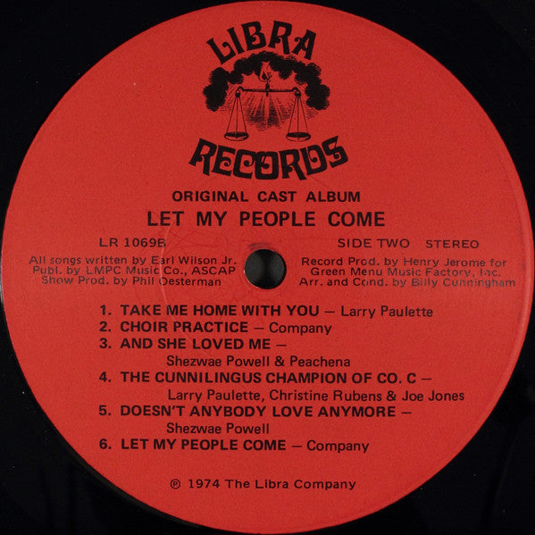 Various - Let My People Come: The Original Cast Album - 1974