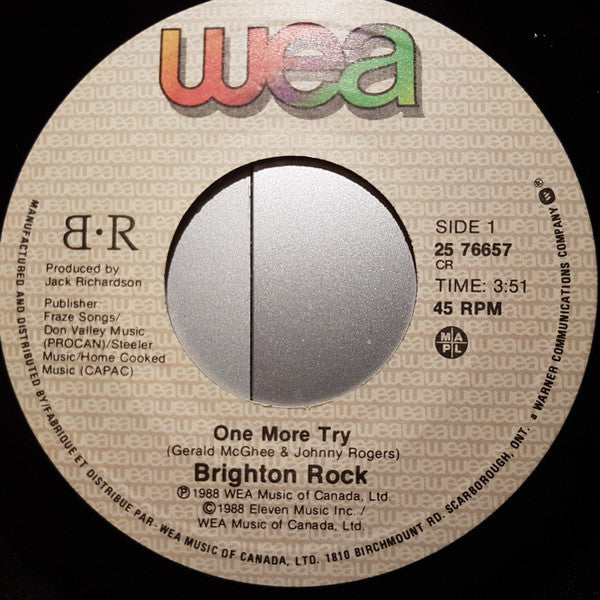 Brighton Rock - One More Try/Shootin' For Love