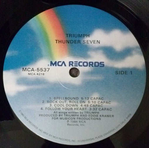 Triumph - Thunder Seven - 1984