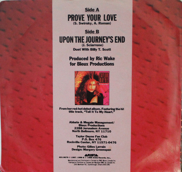Taylor Dayne - Prove Your Love - 1988