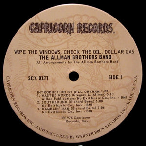 Allman Brothers Band, The - Wipe The Windows, Check The Oil, Dollar Gas - 1976