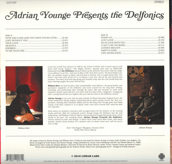 Adrian Younge Presents Delfonics, The - Adrian Younge Presents The Delfonics - 2016