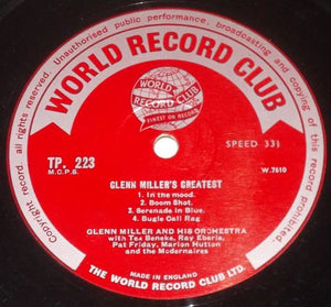 Glenn Miller And His Orchestra - Glenn Miller's Greatest - Original Soundtrack Recordings Vinyl Record