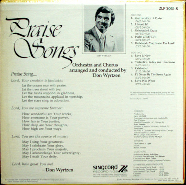 Don Wyrtzen - Praise Songs - 1977