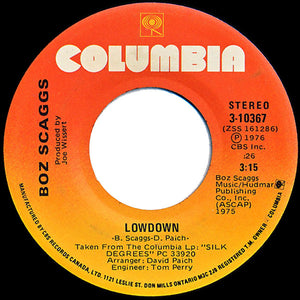 Boz Scaggs - Lowdown / Harbor Lights - 1976