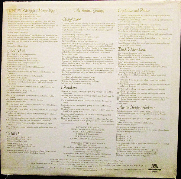 White Witch - A Spiritual Greeting - 1974