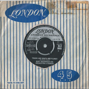 Burt Bacharach & His Orchestra & Burt Bacharach Singers, The - Trains And Boats And Planes - 1965