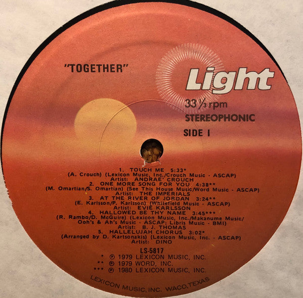 Various - Together, A Gift Of Love To A Hurting World - 1982