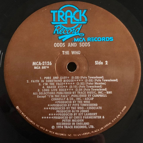 Who, The - Odds & Sods - 1974
