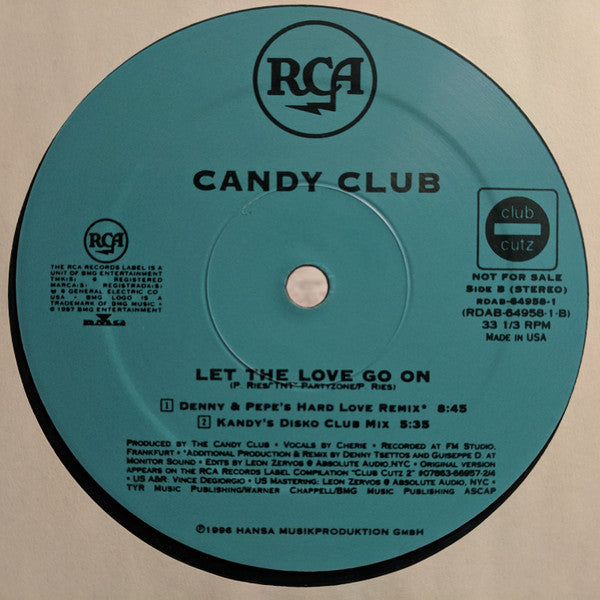 Candy Club - Let The Love Go On - 1998