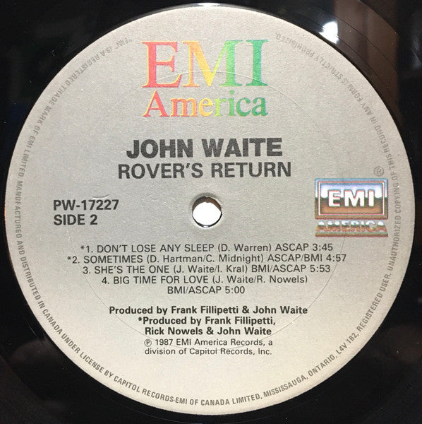John Waite - Rover's Return - 1987